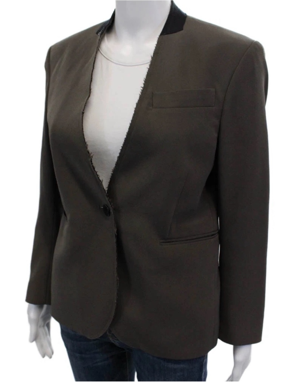 Jean Paul Knott Women's Beige Taupe  Blazer M Jacket Made in Belgium 2
